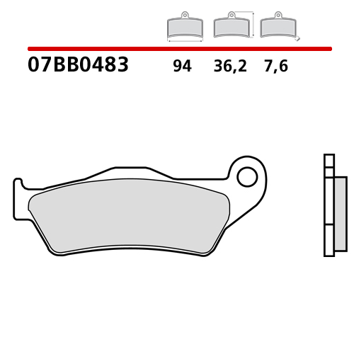 Brake pads Brembo Husaberg 390 FE (10-12) front genuine 07BB0483