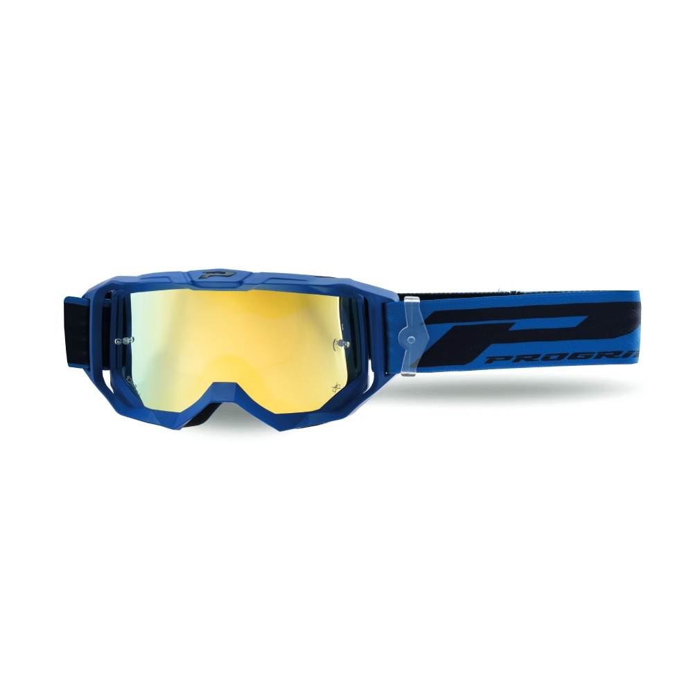 Goggles Pro Grip Vision Go - Blue mirrored lens yellow 3300-410-FL