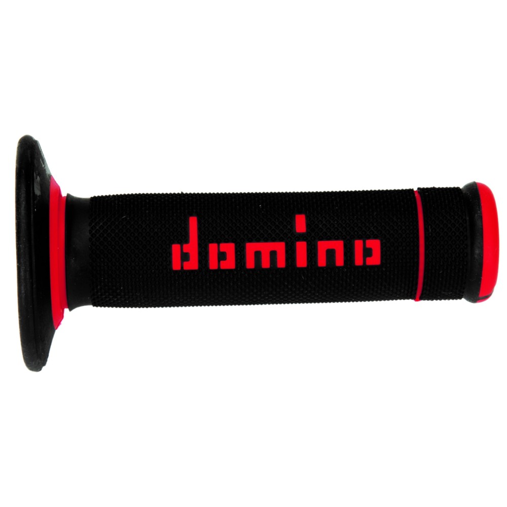 Pair of Grips off-road Domino A020 - black red Pair of Grips off-road Domino A020 - black red