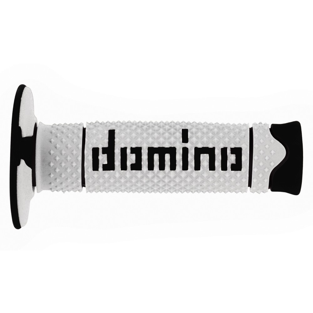 Pair of Grips off-road Domino A260 - white black Pair of Grips off-road Domino A260 - white black