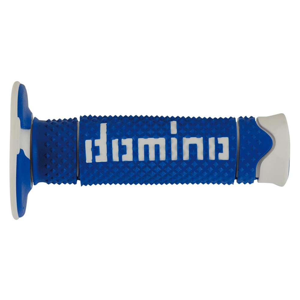 Pair of Grips off-road Domino A260 - blue white Pair of Grips off-road Domino A260 - blue white