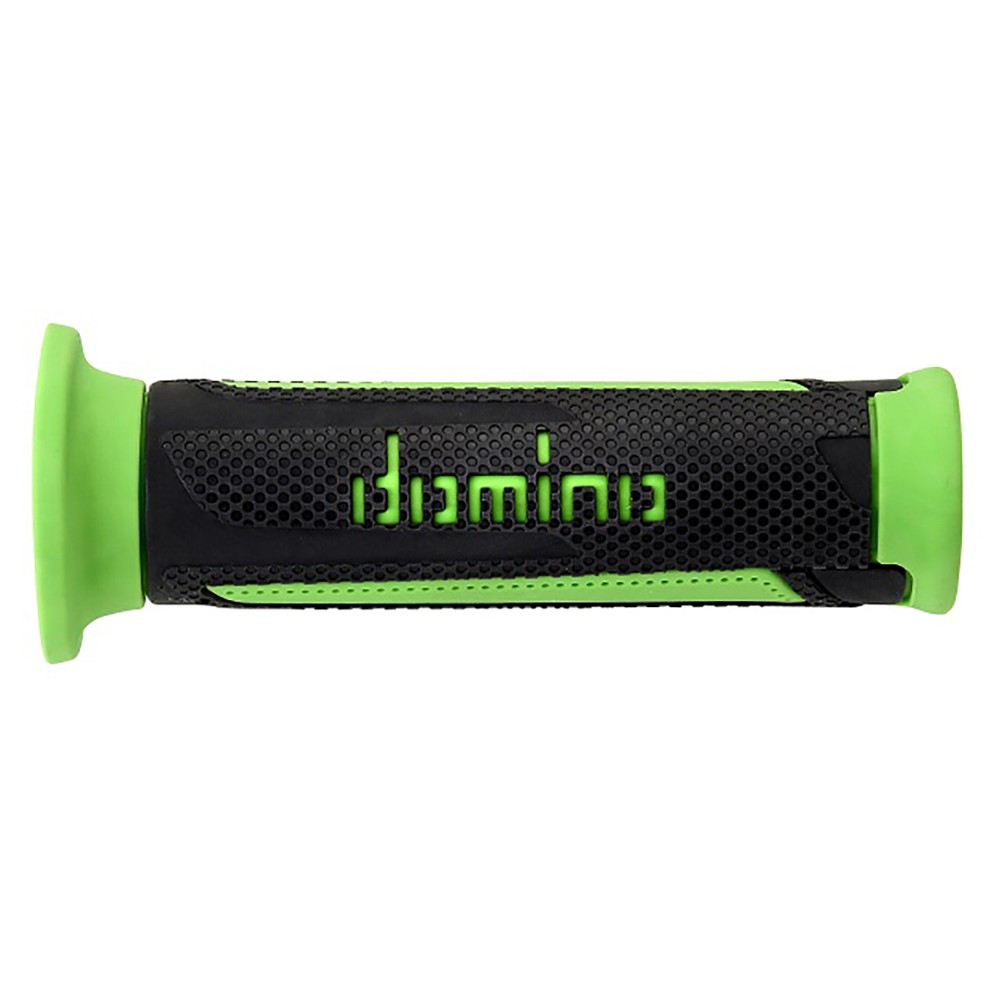 Pair of Grips dual sport Domino A350 - anthracitee green Pair of Grips dual sport Domino A350 - anthracitee green