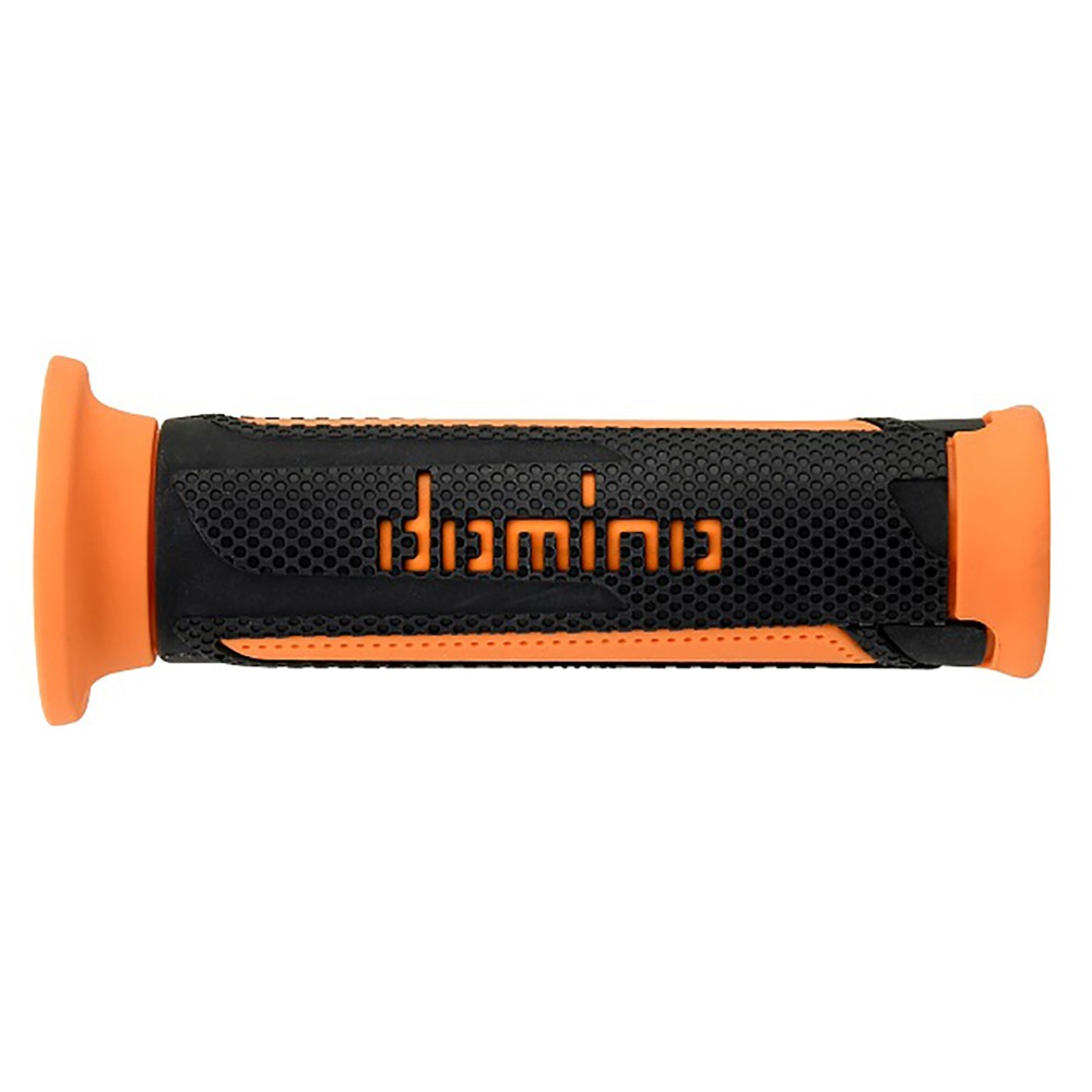 Pair of Grips dual sport Domino A350 - anthracitee orange Pair of Grips dual sport Domino A350 - anthracitee orange