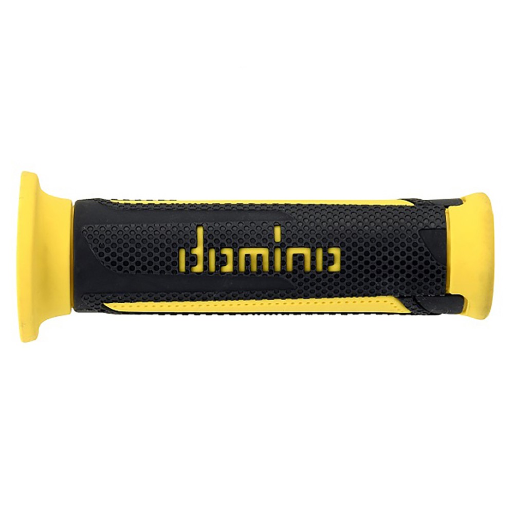 Pair of Grips dual sport Domino A350 - anthracitee yellow Pair of Grips dual sport Domino A350 - anthracitee yellow