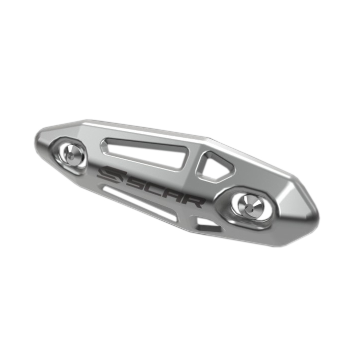 Universal aluminum 4-stroke exhaust header guard Scar AUHP