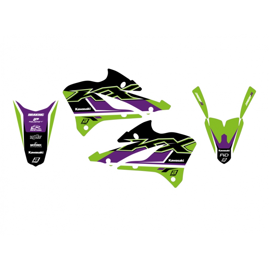 Graphics kit Kawasaki KX 85 (22-25) Dream 5 BL-2426AB