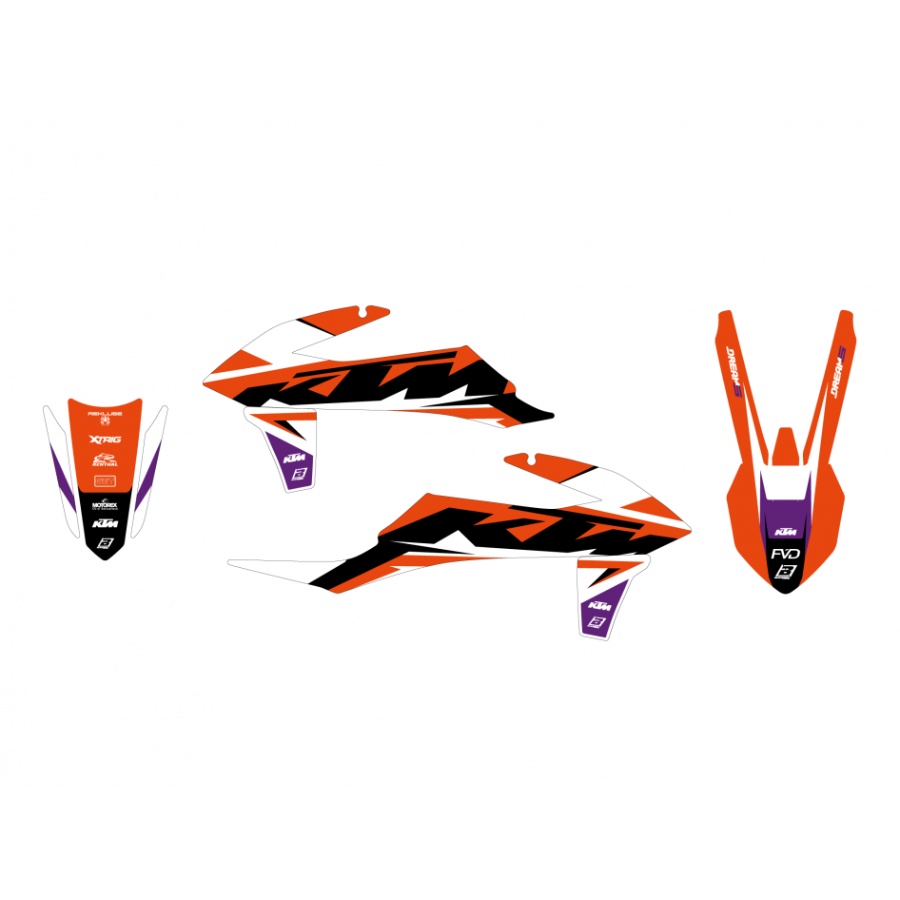 Graphics kit KTM 250 EXC (20-23) Dream 5 BL-2547AB