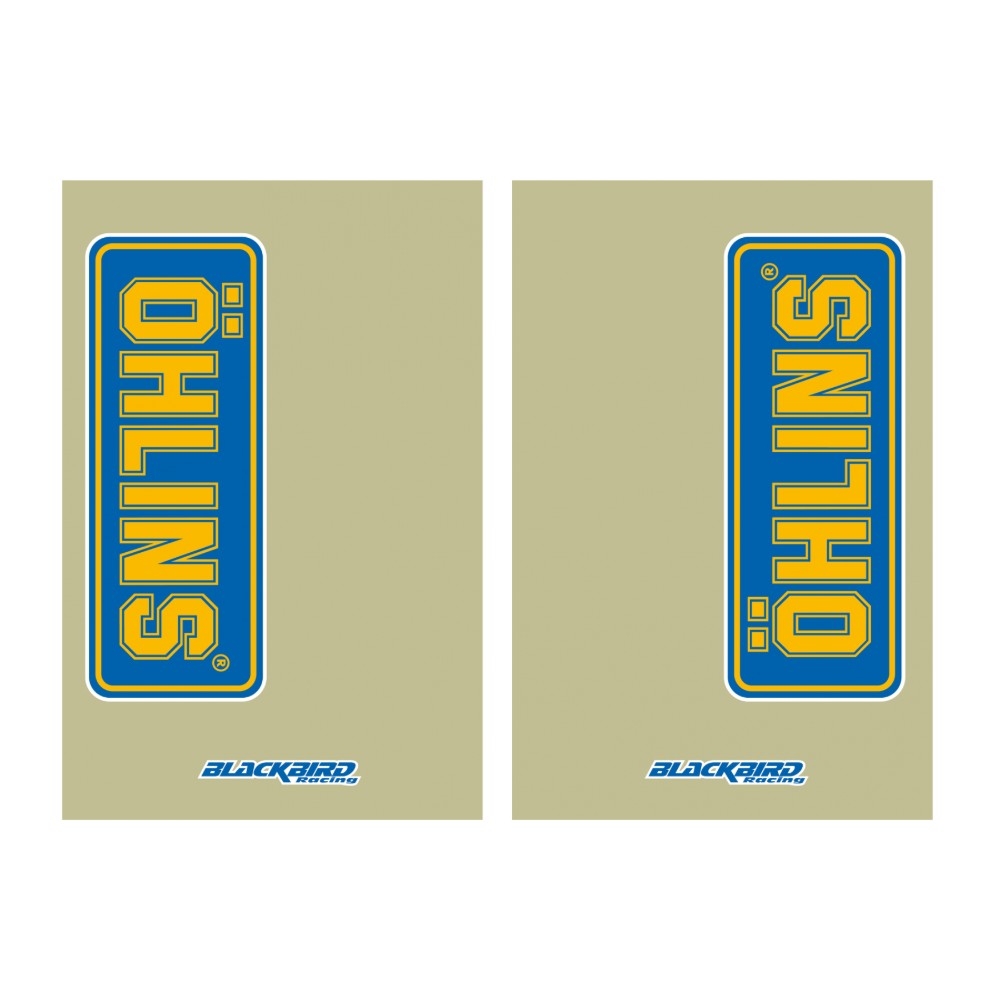 Kit sticker for Öhlins fork guard with transparent background BL-5045O
