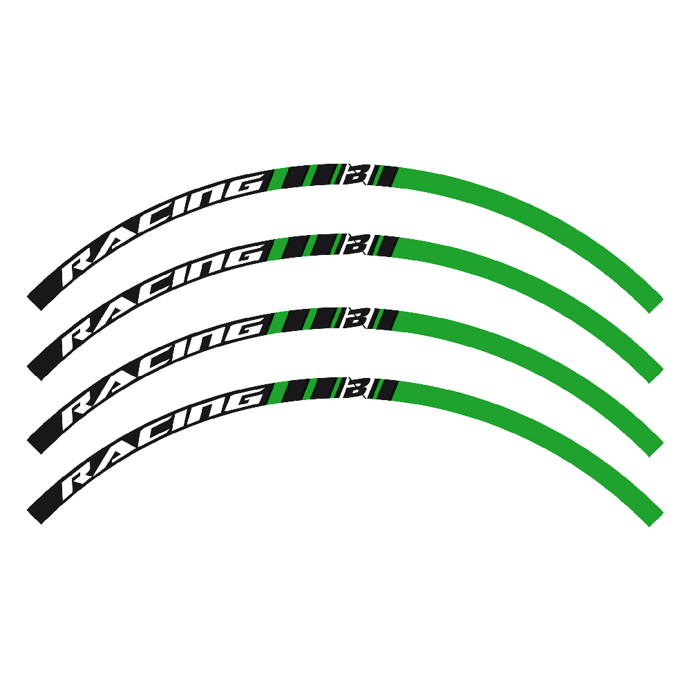 Kit sticker Wheel Blackbird green BL-5081/30