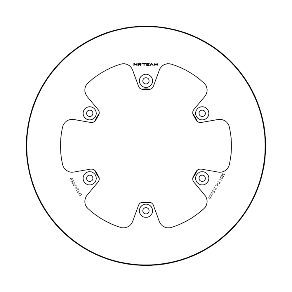 Brake disc NRTeam Fantic 450 XEF (22-23) rear solid DS14.0059