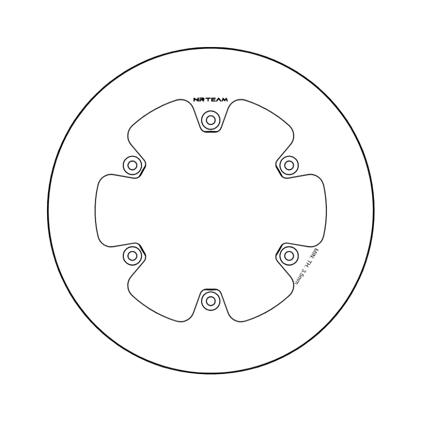 Brake disc NRTeam Fantic 125 XE (23-25) rear solid DS14.0079
