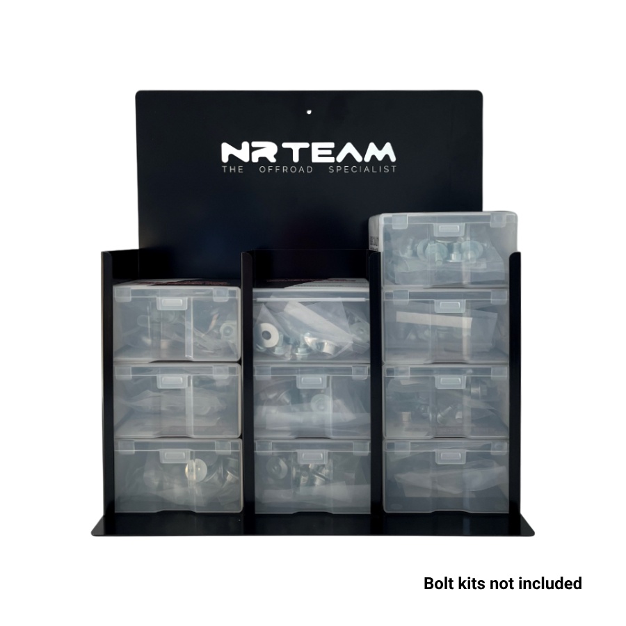 Aluminum display for bolt kits NRTeam DS89.ADS