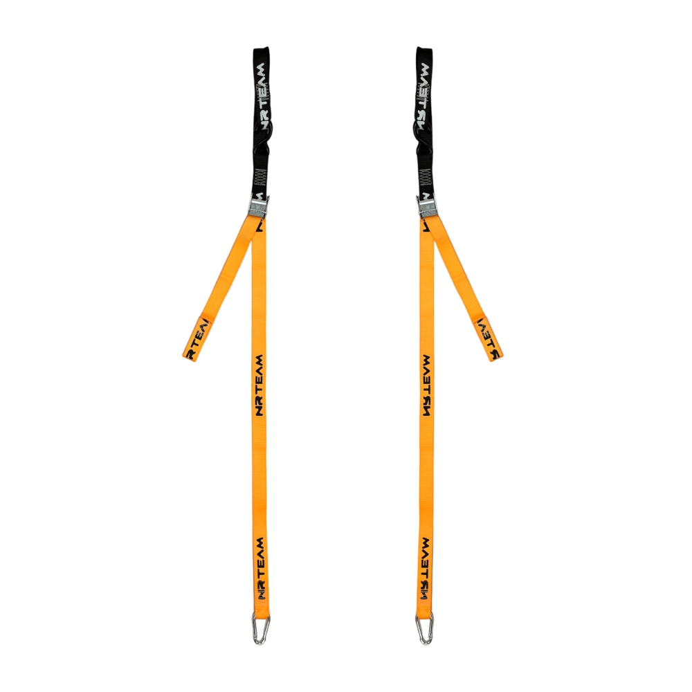 Pair of motorcycle straps Tie Down 38mm NRTeam orange DS89.TD15A