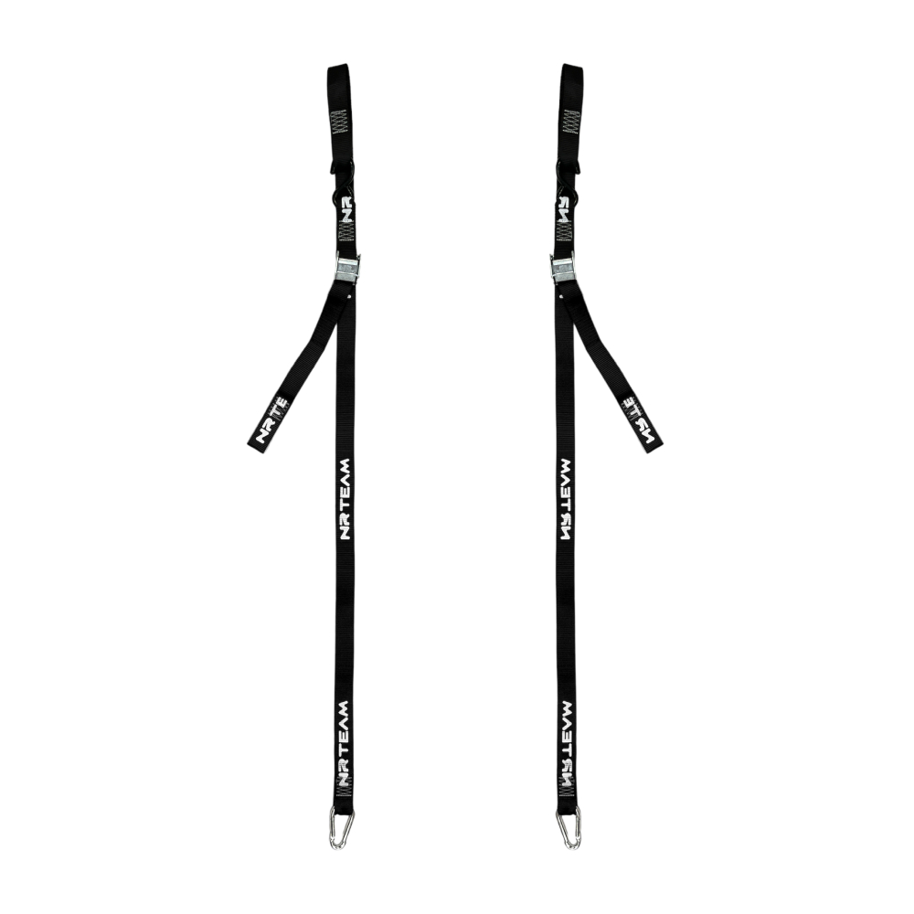 Pair of motorcycle straps Tie Down 38mm NRTeam black DS89.TD15N