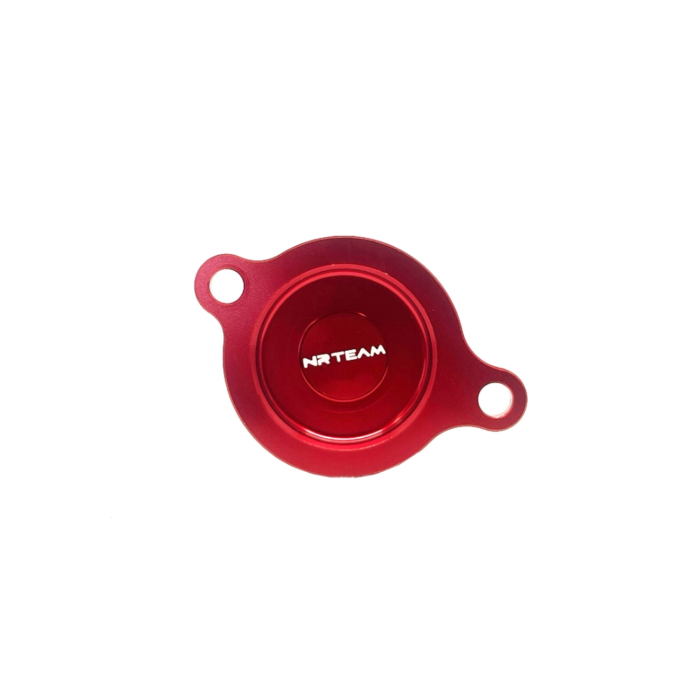 Oil filter cover Honda CRF 450 R (17-26) red - NRTeam DS94.0023R