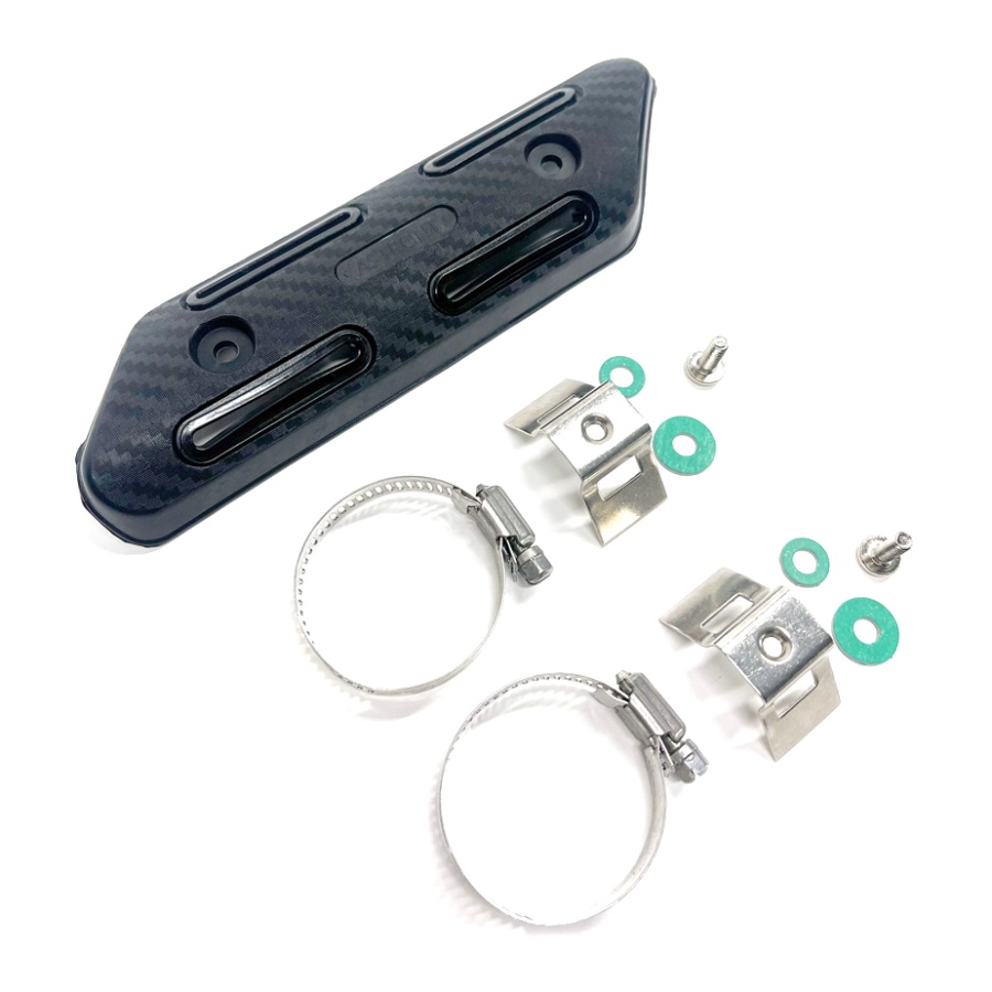 Universal carbon-look 4-stroke exhaust header guard Exed Universal carbon-look 4-stroke exhaust header guard Exed