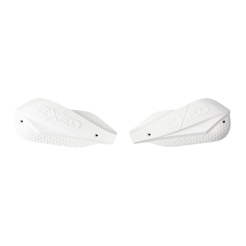 Pair of full-wrap handguards Exed for 28.6 mm handlebars white Pair of full-wrap handguards Exed for 28.6 mm handlebars white