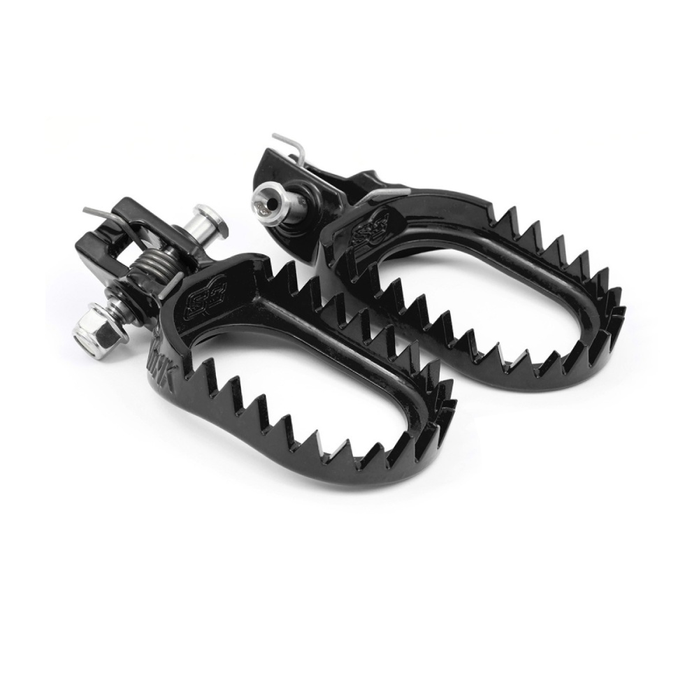 Footpegs steel S3 Husqvarna 250 FE (17-23) standard black ESK-1231-B