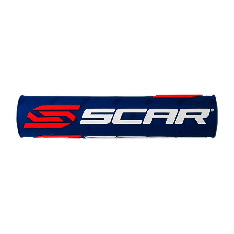 Handlebar pad Scar dark blue and white - Handlebar with crossbar Handlebar pad Scar dark blue and white - Handlebar with crossbar