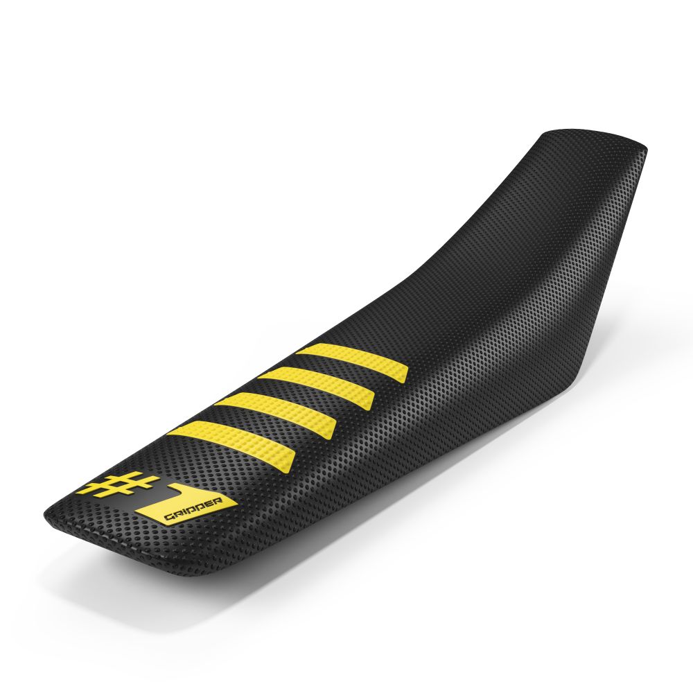 Universal seat cover Onegripper - Ribbed black and yellow
