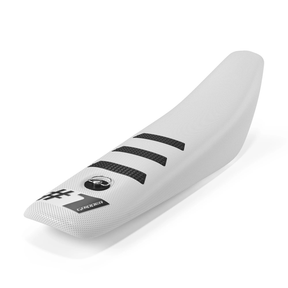 Universal seat cover Onegripper - Mini Light Rib white and black OSC03-M-WHBL