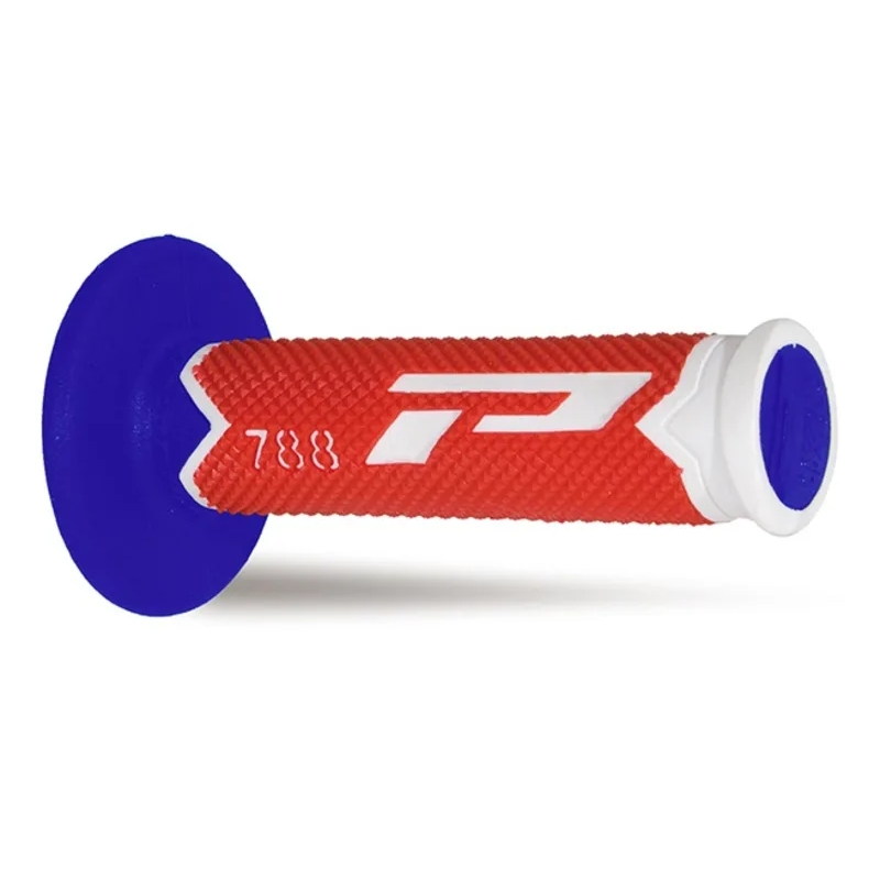 Pair of Grips off-road Pro Grip 788 - white red blue Pair of Grips off-road Pro Grip 788 - white red blue