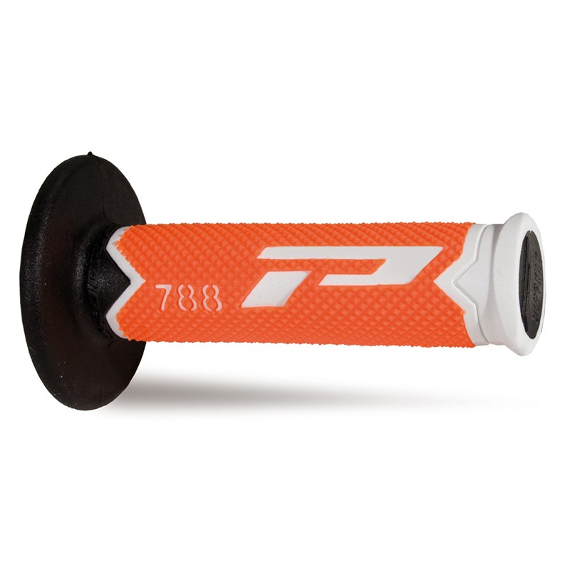 Pair of Grips off-road Pro Grip 788 - white neon orange black Pair of Grips off-road Pro Grip 788 - white neon orange black