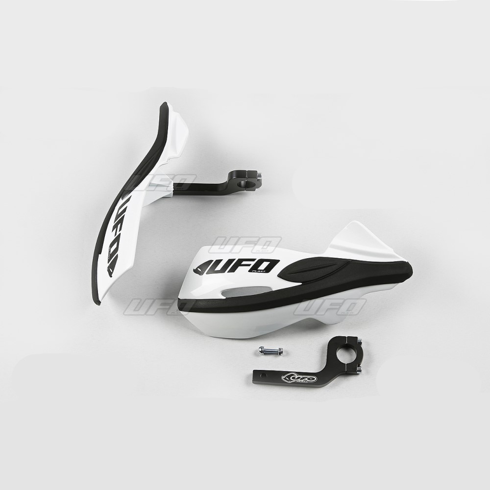 Pair of handguards UFO PATROL universal white PM01642-041