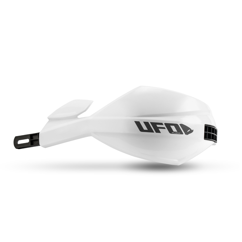 Pair of full-wrap handguards UFO MUGAN for 28.6 mm handlebars white PM01673-041