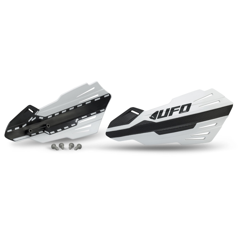 Pair of handguards UFO MERCURY for lever mounts white Pair of handguards UFO MERCURY for lever mounts white