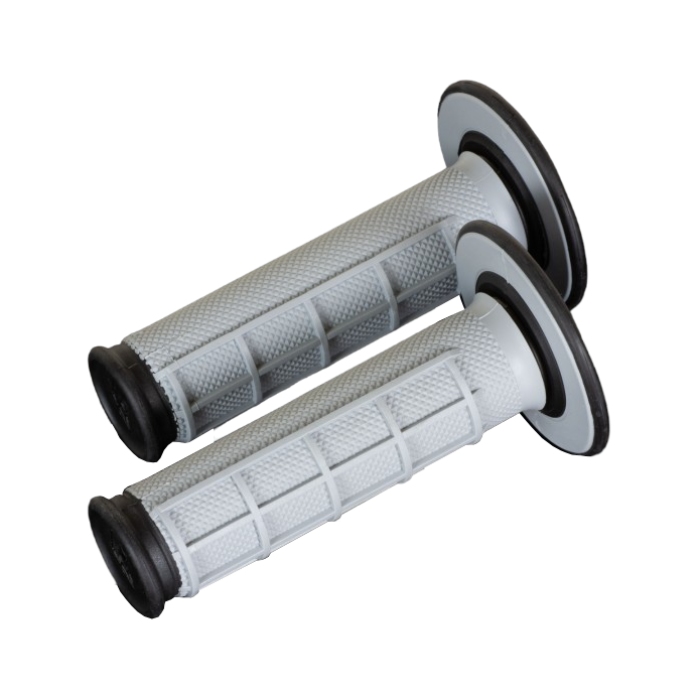 Pair of Grips off-road Renthal Dual Half Waffle - black grey Pair of Grips off-road Renthal Dual Half Waffle - black grey