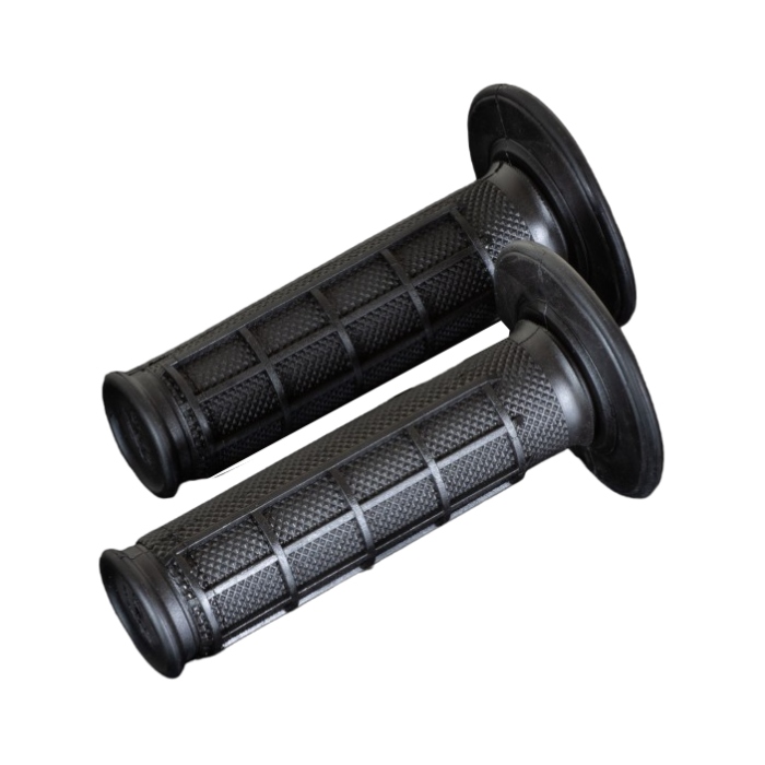 Pair of Grips off-road Renthal Dual Half Waffle - black Pair of Grips off-road Renthal Dual Half Waffle - black
