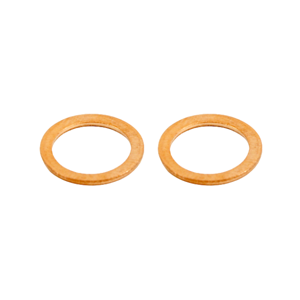 Pair of M10 copper washers for brake line RND613