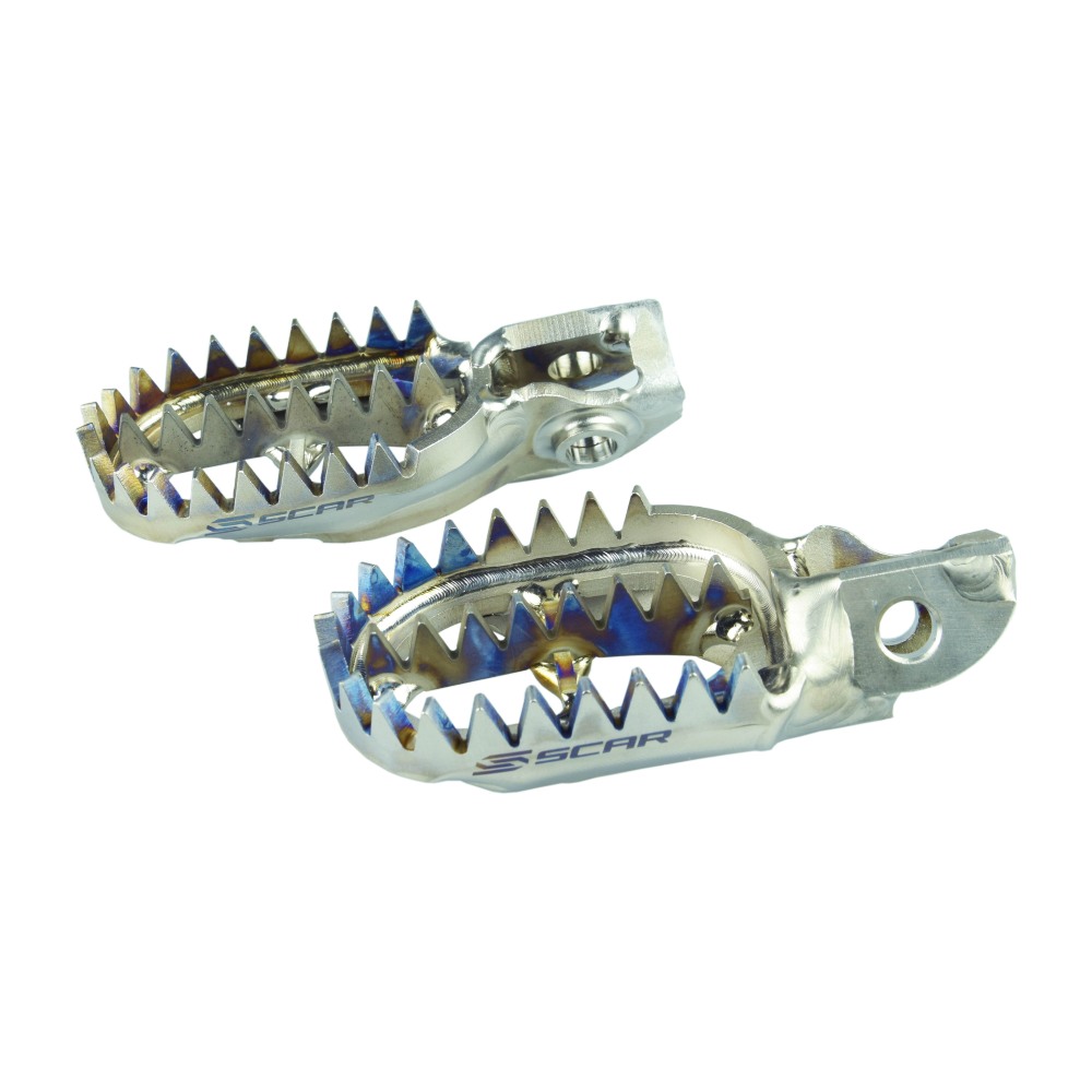 Footpegs titanium Scar Gasgas 85 MC (21-24) Gripper S5517