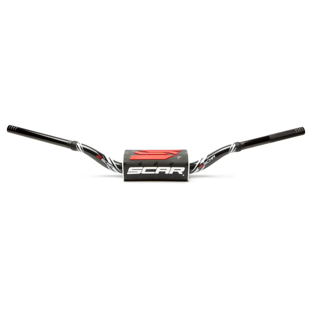 Handlebar Scar 28.6 mm O2 Graphic Colour bend Villopoto/Stewart black-black S9162BK-BK