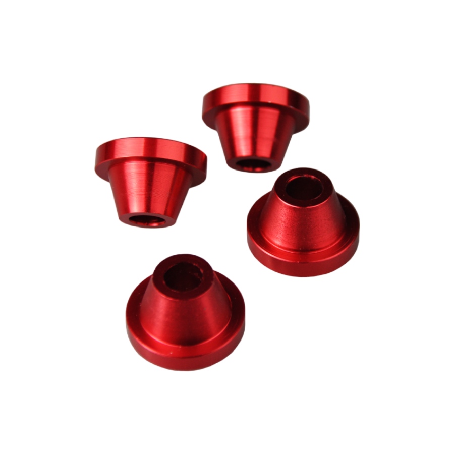 Rubber killers in ergal Suzuki RMZ 450 (05-25) red SCRMZ