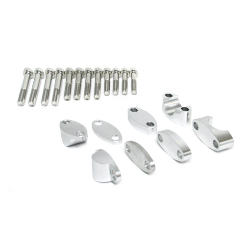 Handlebar riser kit 22 mm grey - WRP WDL-9011