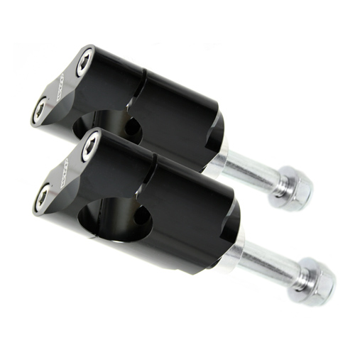 Handlebar mounts kit 28.6 mm high black - WRP WDL-P9020