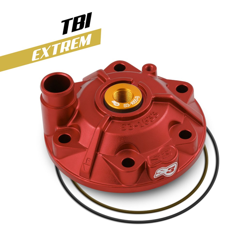 Cylinder head S3 Gasgas 250 EC (21-23) - Extreme red XTR-985TPI-250-R